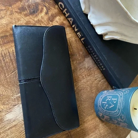 Made in Italy black genuine leather wallet - Picture 5 of 13